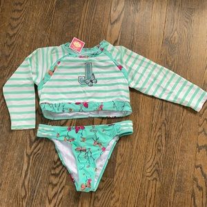Girls’ NWT Juicy Couture Black Label Bathing suit